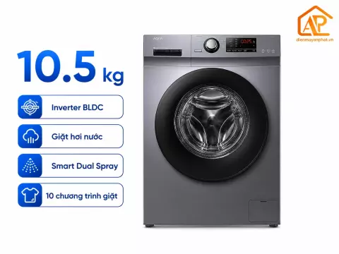 Máy giặt Aqua 10.5kg Inverter AQD-A1051G S