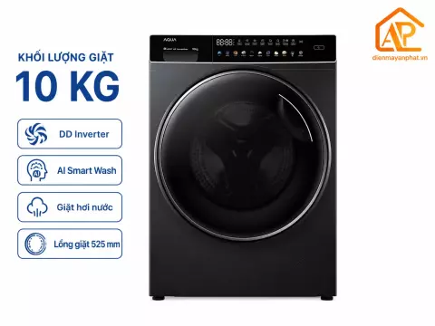 Máy giặt Aqua Inverter 10 kg AQD-DW1000J BK