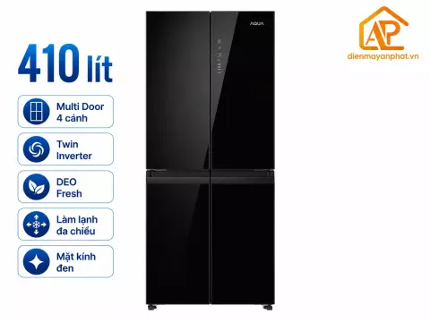 Tủ lạnh Aqua Inverter 410 lít AQR-M466XA(GB)