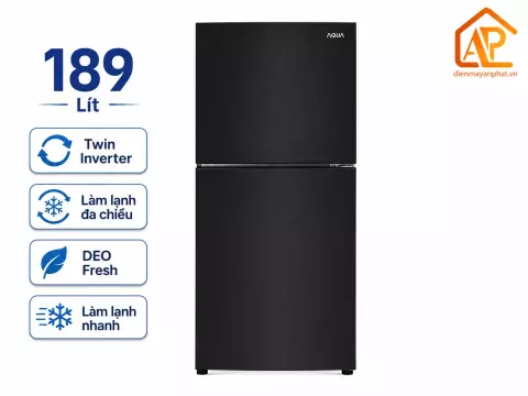Tủ lạnh Aqua Inverter 189 lít AQR-T220FA (FB)