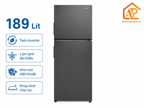 Tủ lạnh Aqua Inverter 189 lít AQR-T220NE(HB)