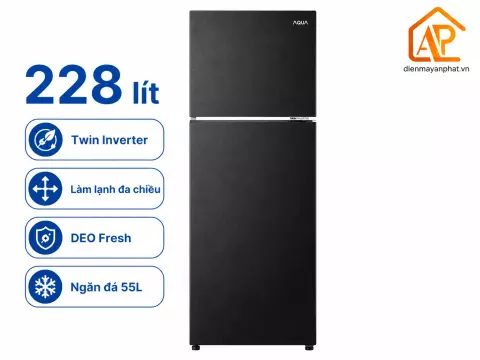 Tủ lạnh Aqua Inverter 228 lít AQR-T278FA(SC)