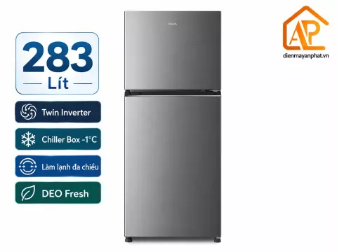 Tủ lạnh Aqua Inverter 283 lít AQR-T299FA(SL) (2 cánh)