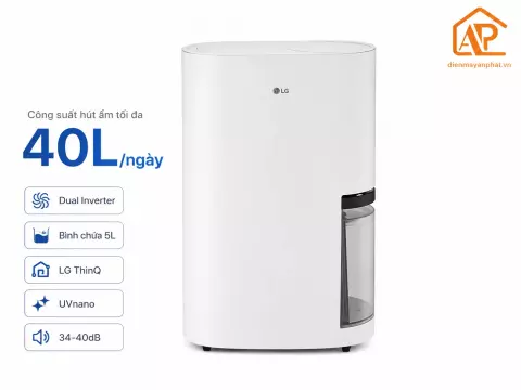 Máy hút ẩm LG Dual Inverter Mojave 40L DD23GMWE1