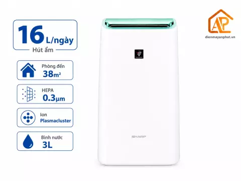Máy lọc không khí và hút ẩm Sharp DW-E16FA-W