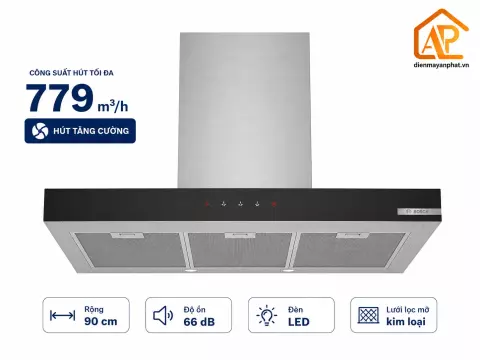 Máy hút mùi áp tường Bosch DWB97BK61T SERIE 4