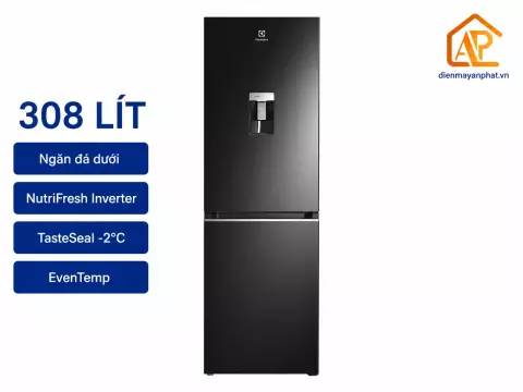 Tủ lạnh Electrolux Inverter 308 lít EBB3442K-H