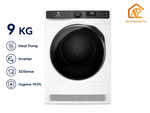 Máy sấy bơm nhiệt Electrolux UltimateCare 700 Inverter 9 kg EDH903R7WC