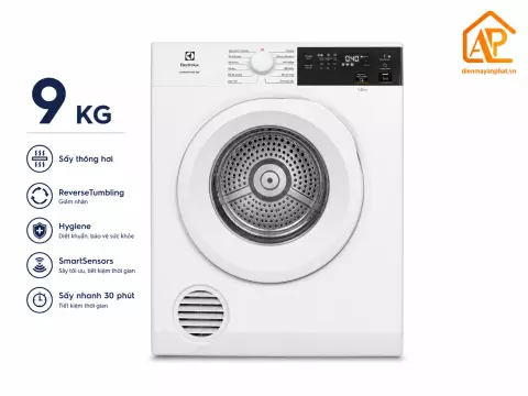 Máy sấy thông hơi Electrolux UltimateCare 9 kg EDV904H3WC