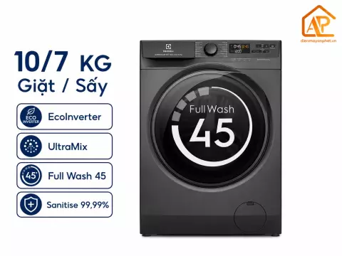 Máy giặt sấy Electrolux UltimateCare 500 Inverter giặt 10 kg - sấy 7 kg EWW1023P5SC
