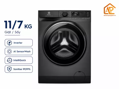 Máy giặt sấy Electrolux UltimateCare 700 Inverter giặt 11 kg - sấy 7 kg EWW1143R7SC