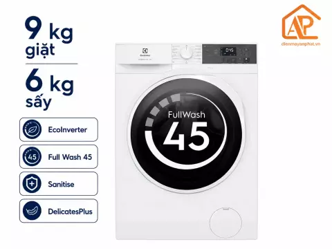 Máy giặt sấy Electrolux UltimateCare 300 Inverter giặt 9 kg - sấy 6 kg EWW9024P3WC