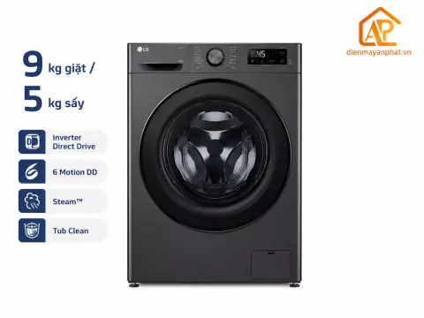 Máy giặt sấy LG Inverter giặt 9 kg - sấy 5 kg FB1209D5M