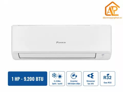 Điều hòa Daikin 2 chiều 9000BTU inverter gas R32 FTHF25XVMV