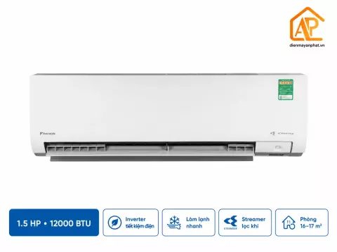 Điều hòa Daikin 1 chiều Inverter 12000 BTU FTKM35AVMV