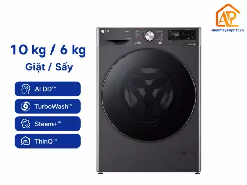 Máy giặt sấy LG Inverter giặt 10 kg - sấy 6 kg FV1410D4M1
