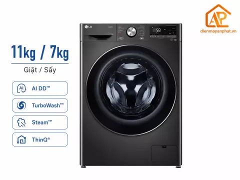 Máy giặt sấy LG Inverter giặt 11kg - sấy 7kg FV1411D4B