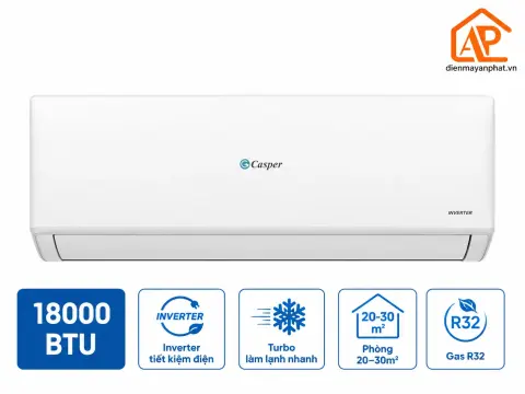 Điều hòa Casper Inverter 1 chiều 18000 BTU GC-18IS33