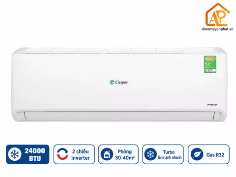 Điều hòa Casper Inverter 2 chiều 24000 BTU GH-24IS33