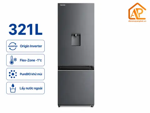 Tủ lạnh Toshiba Inverter 321 lít GR-RB405WEA-PMV(06)-MG