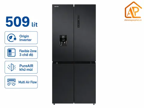 Tủ lạnh Toshiba Inverter 509 lít Multi Door GR-RF605WI-PMV(06)-MG