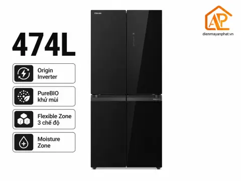 Tủ lạnh Toshiba Inverter 474 lít Multi Door GR-RF611WI-PGV(22)-XK