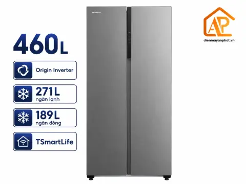 Tủ lạnh thông minh TOSHIBA GR-RS600WI-PMV(49)-SL (SBS)