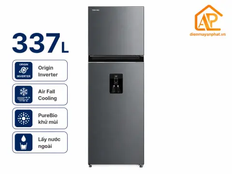 Tủ lạnh Toshiba Inverter 337 lít GR-RT435WE-PMV(06)-MG