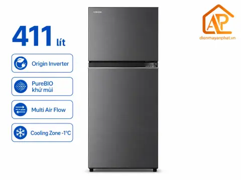 Tủ lạnh Toshiba Inverter 411 lít GR-RT559WE-PMV(58)-MM
