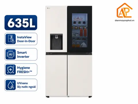 Tủ lạnh LG Inverter 635 Lít Side By Side InstaView Door-in-Door GR-X257BG