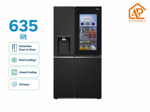 Tủ lạnh LG Inverter 635 Lít Side By Side InstaView Door-in-Door GR-X257BL