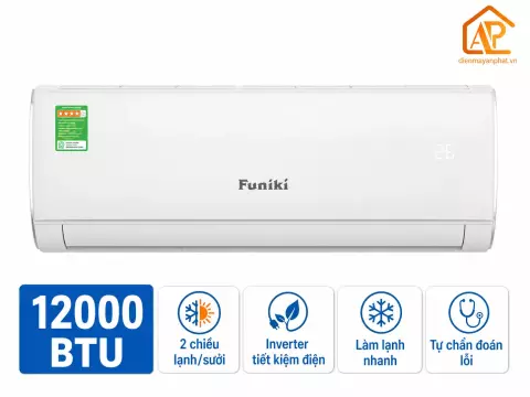 Điều hòa Funiki Inverter 12000 BTU 2 chiều HIH12TMU