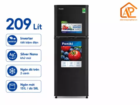 Tủ lạnh Funiki Inverter 209 lít HR T8209TDG