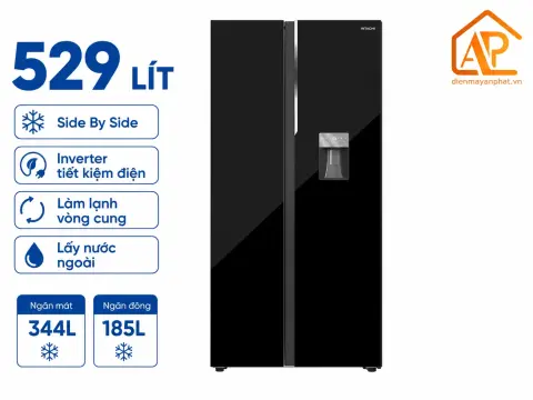 Tủ lạnh Hitachi Inverter 529 lít Side By Side HRSN9563DWGBVN