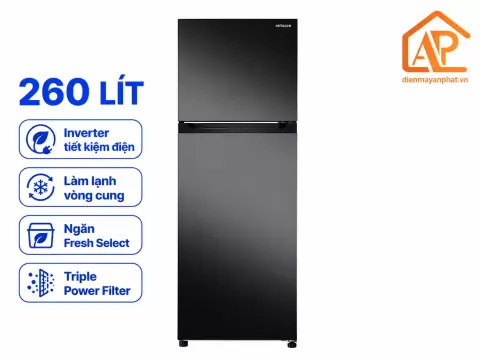 Tủ lạnh Hitachi Inverter 260 lít HRTN5275MFUVN