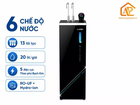Máy lọc nước RO nóng nguội lạnh Hydrogen ion kiềm Karofi KAE-S695