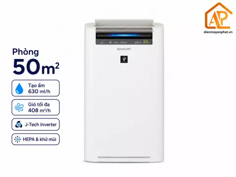Máy lọc không khí Sharp kết hợp tạo ẩm KC-G60EV-W