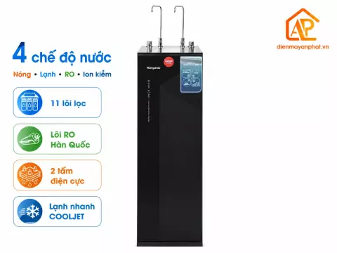 Máy lọc nước RO nóng nguội lạnh Hydrogen ion kiềm Kangaroo KGHC11A4 11 lõi