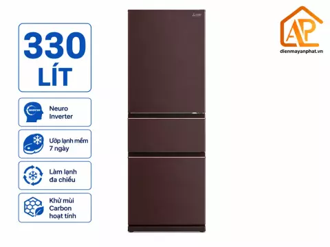 Tủ lạnh Mitsubishi Electric Inverter 330 lít MR-CX41ER-BRW-V