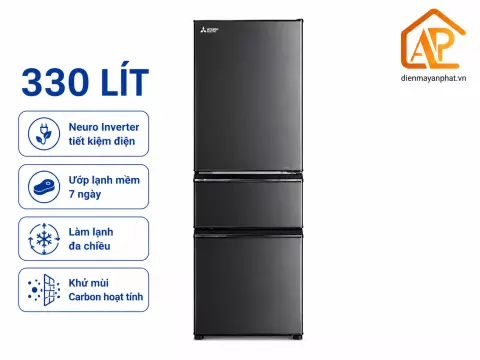Tủ lạnh Mitsubishi Electric Inverter 330 lít MR-CX41ER-BST-V