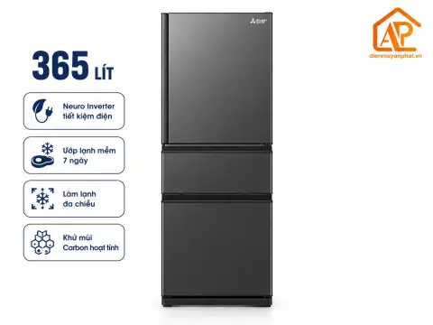Tủ lạnh Mitsubishi Electric Multi Door Inverter 365 lít MR-CX46ER-BST