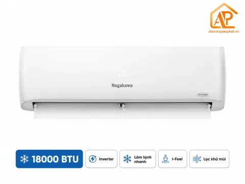 Điều hòa Nagakawa inverter 18000BTU 1 chiều NIS-C18R2H08