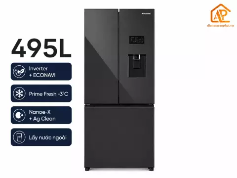 Tủ lạnh Panasonic Inverter 495 lít Multi Door PRIME+ Edition NR-CW530XMMV
