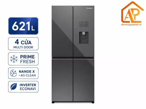 Tủ lạnh Panasonic Inverter 621 lít PRIME+ Edition Multi Door NR-XY680YMMV