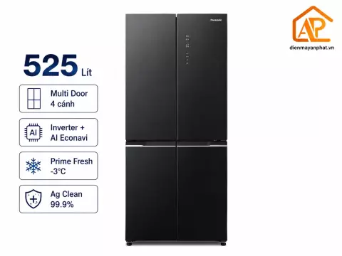 Tủ lạnh Panasonic Inverter 525 lít Multi Door NR-XZ590CWKV