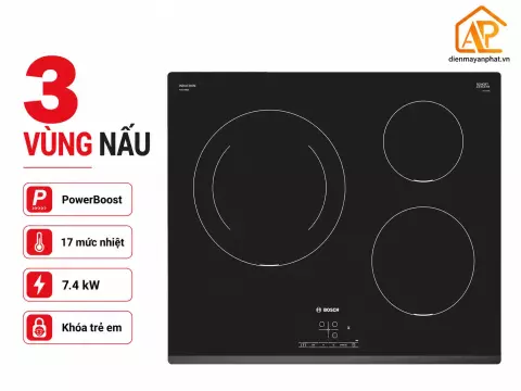 Bếp từ BOSCH 3 vùng nấu PID631BB5E SERIE 4