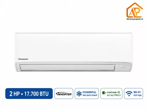 Điều hòa Panasonic 1 chiều Inverter 18000 BTU PU18CKH-8D
