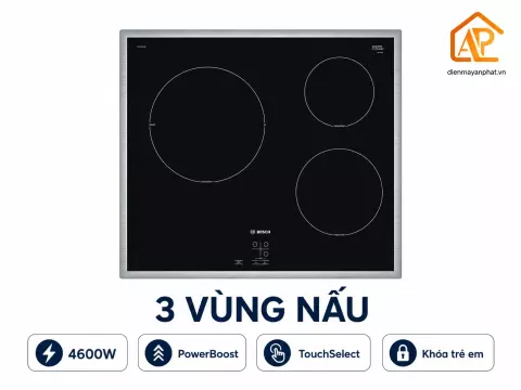 Bếp Từ Âm 3 Vùng Nấu Bosch PUC64RAA5E Series 2