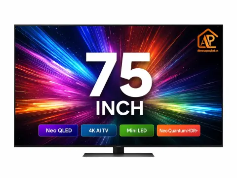 Smart Tivi Neo QLED Samsung AI 4K 75 inch QA75QN90F