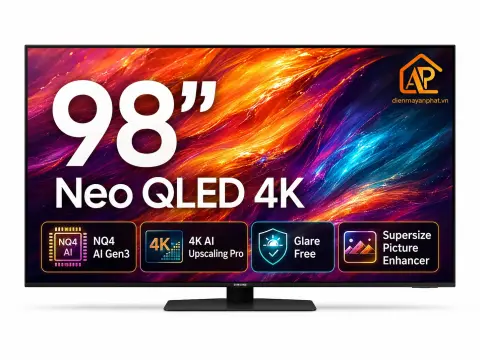 Smart Tivi Neo QLED Samsung AI 4K 98 inch QA98QN90F